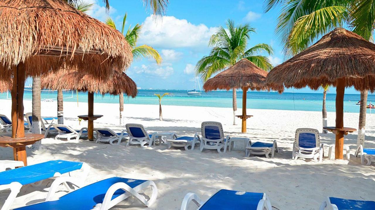 Cancun Beachfront Condo Экстерьер фото